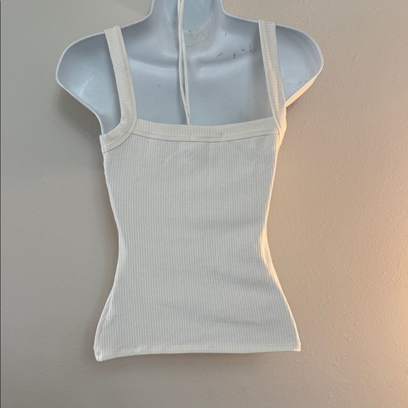 Reformation Ivory Ribbed Tank Top - Picture 3 of 5